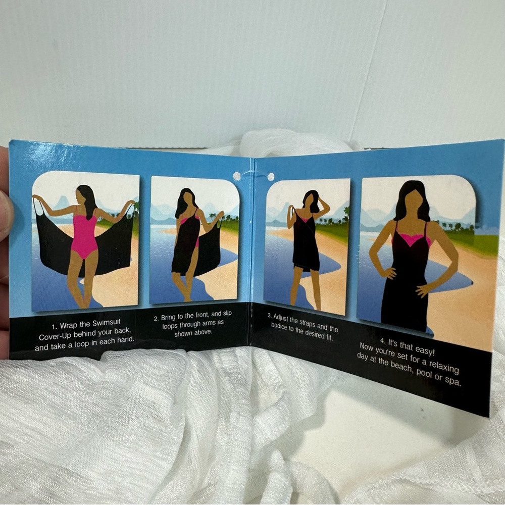 IJ Isabella’s Journey Wrap Me Up Beach Coverup OS Summer - Picture 7 of 12